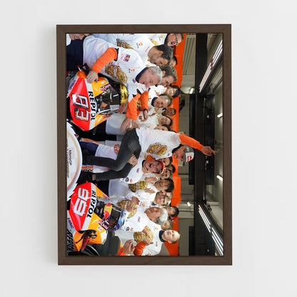 ap-repsol honda team-5 cadre Bois foncé
