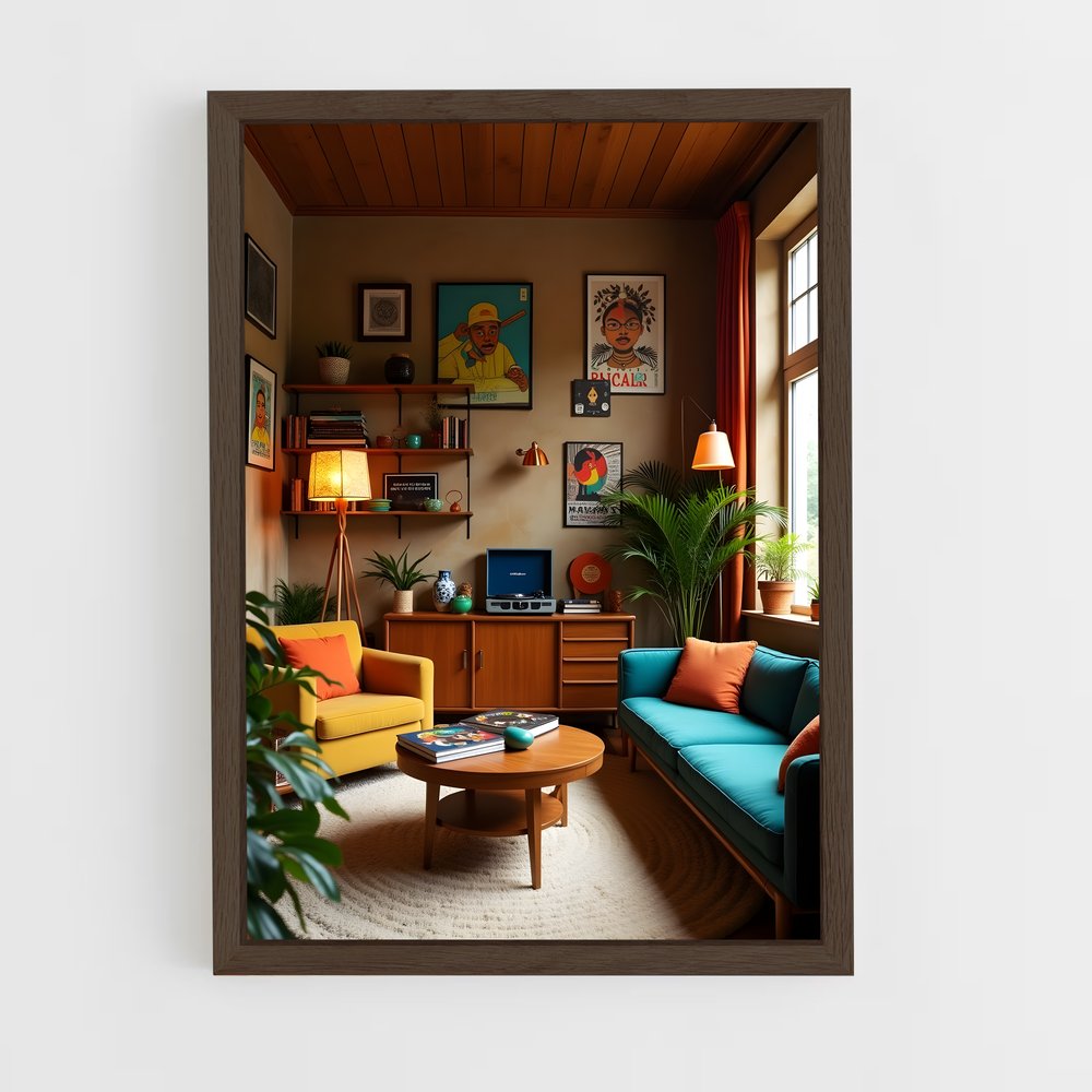 ap-retro-8 cadre Bois foncé