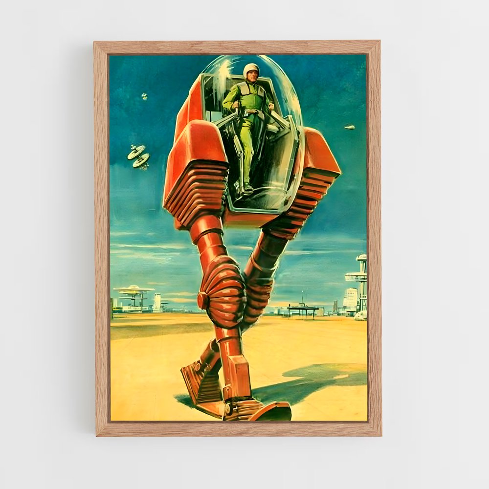 ap-retro futurism-5 cadre Bois clair
