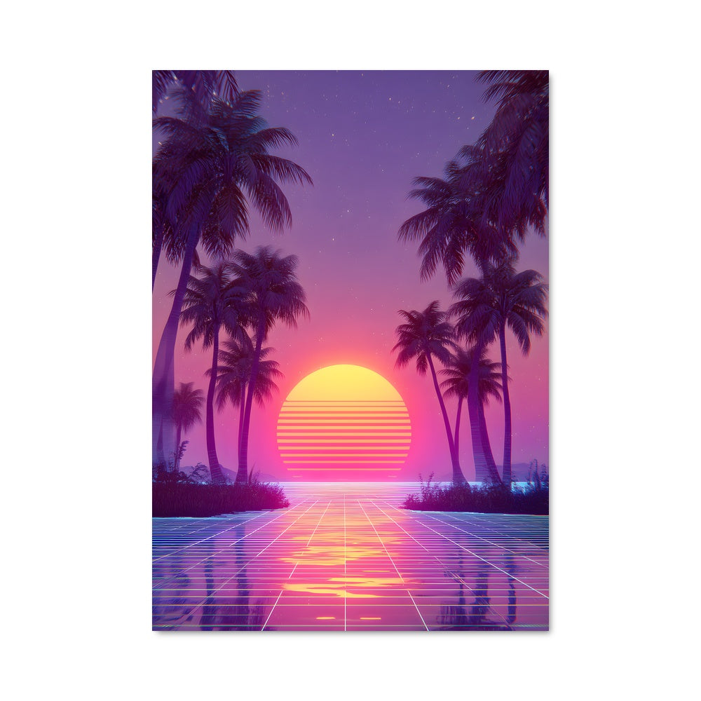 Poster Sunset Tennis