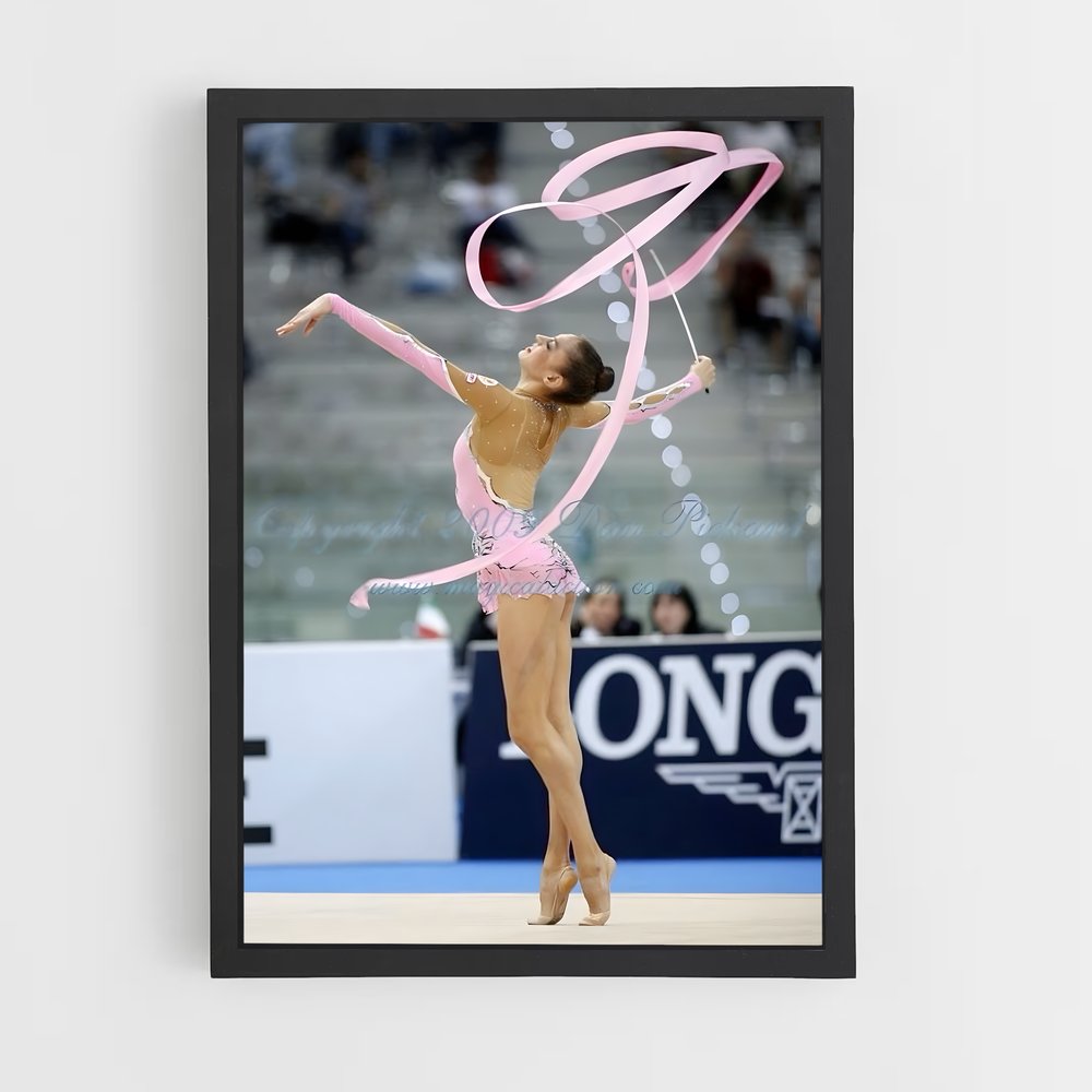 ap-ribbon rhythmic gymnastics-4 cadre Noir