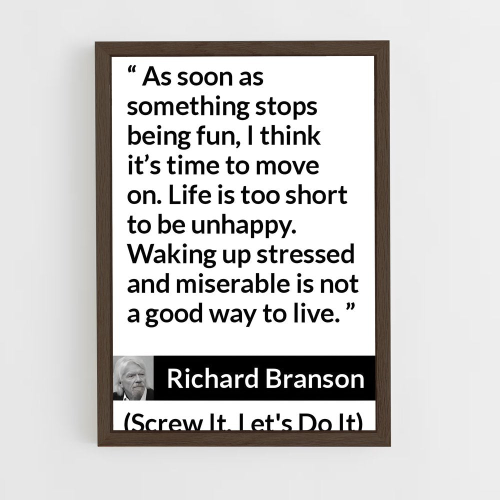 ap-richard branson-4 cadre Bois foncé