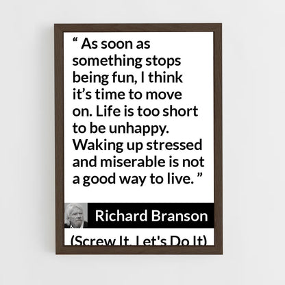 ap-richard branson-4 cadre Bois foncé