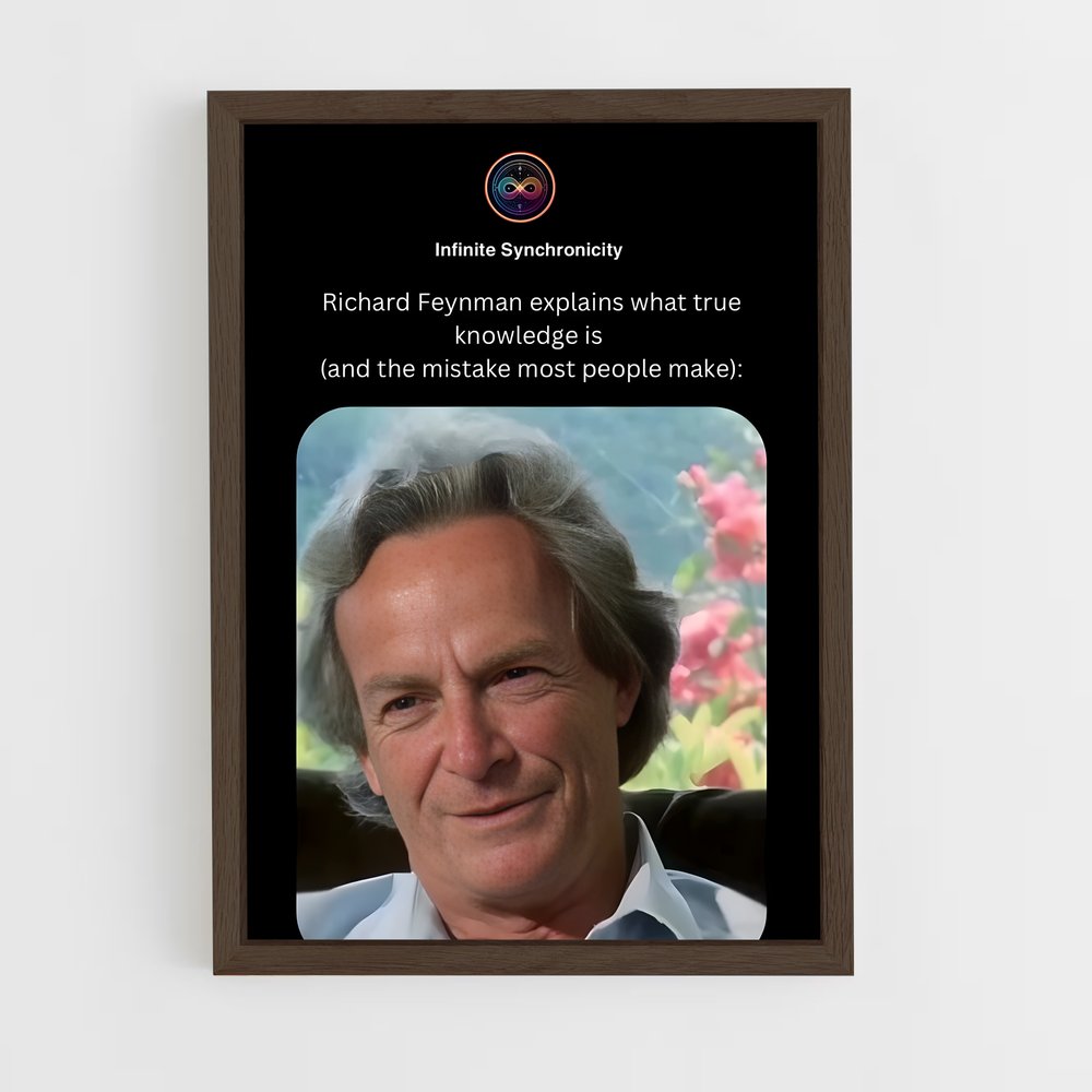 ap-richard feynman-5 cadre Bois foncé