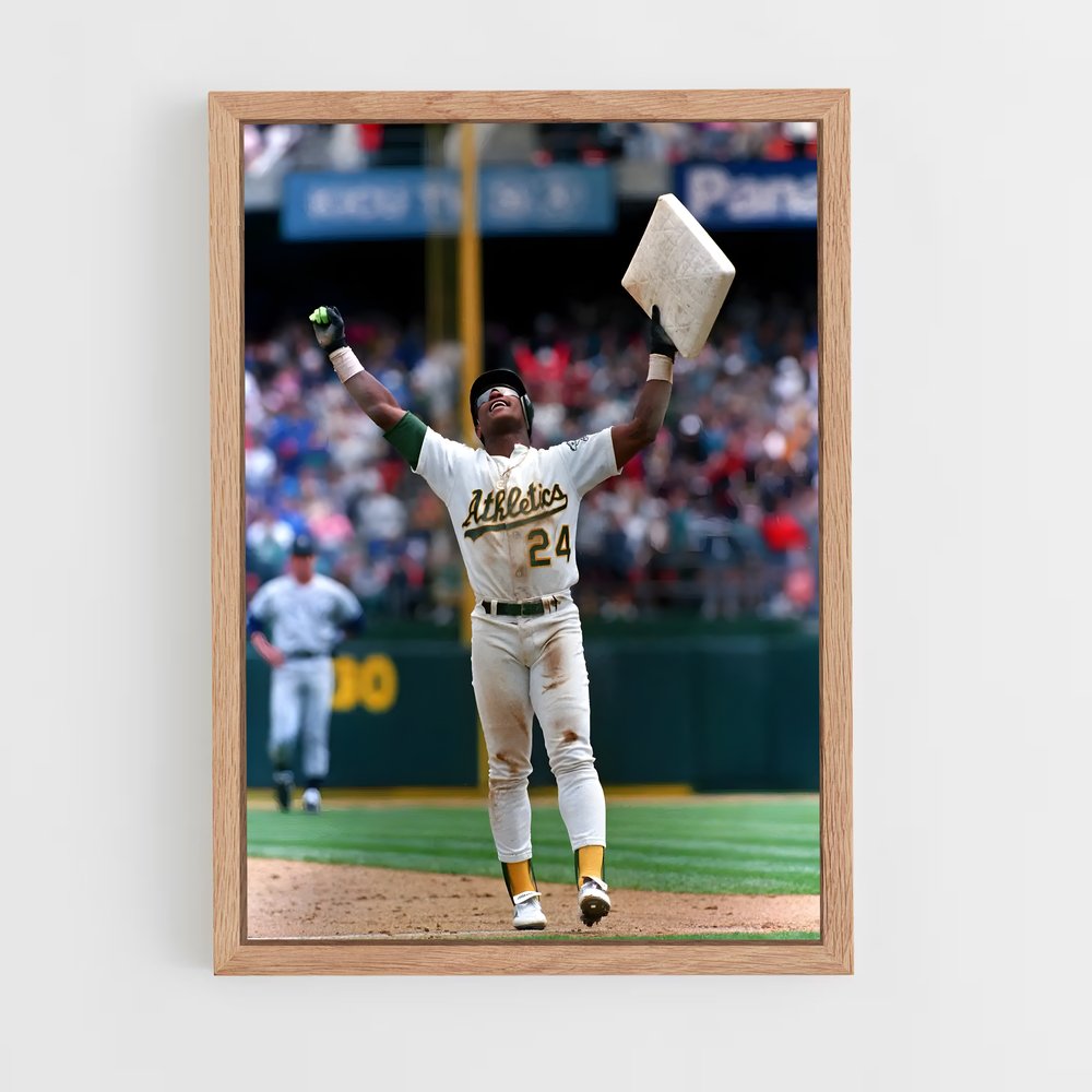ap-rickey henderson-1 cadre Bois clair