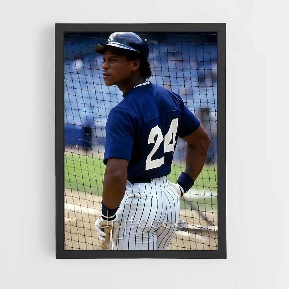 ap-rickey henderson-4 cadre Noir