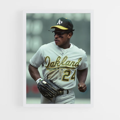 ap-rickey henderson-5 cadre Blanc