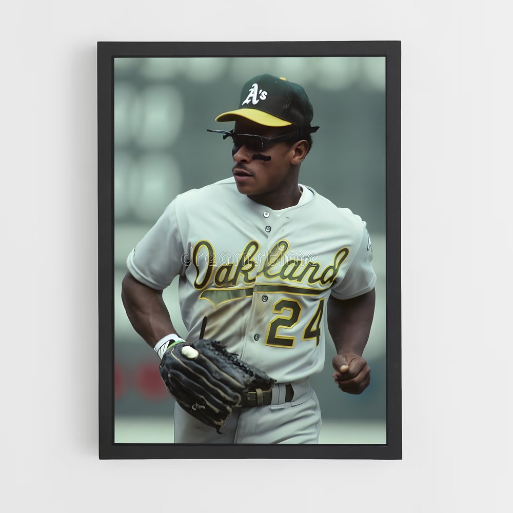 ap-rickey henderson-5 cadre Noir