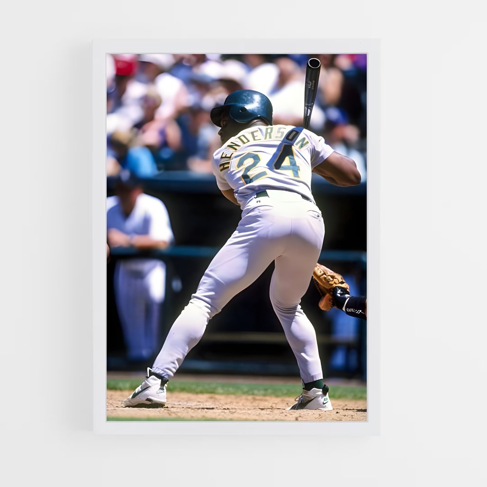 ap-rickey henderson-6 cadre Blanc