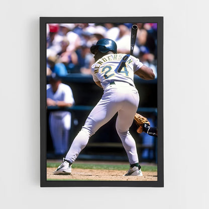 ap-rickey henderson-6 cadre Noir