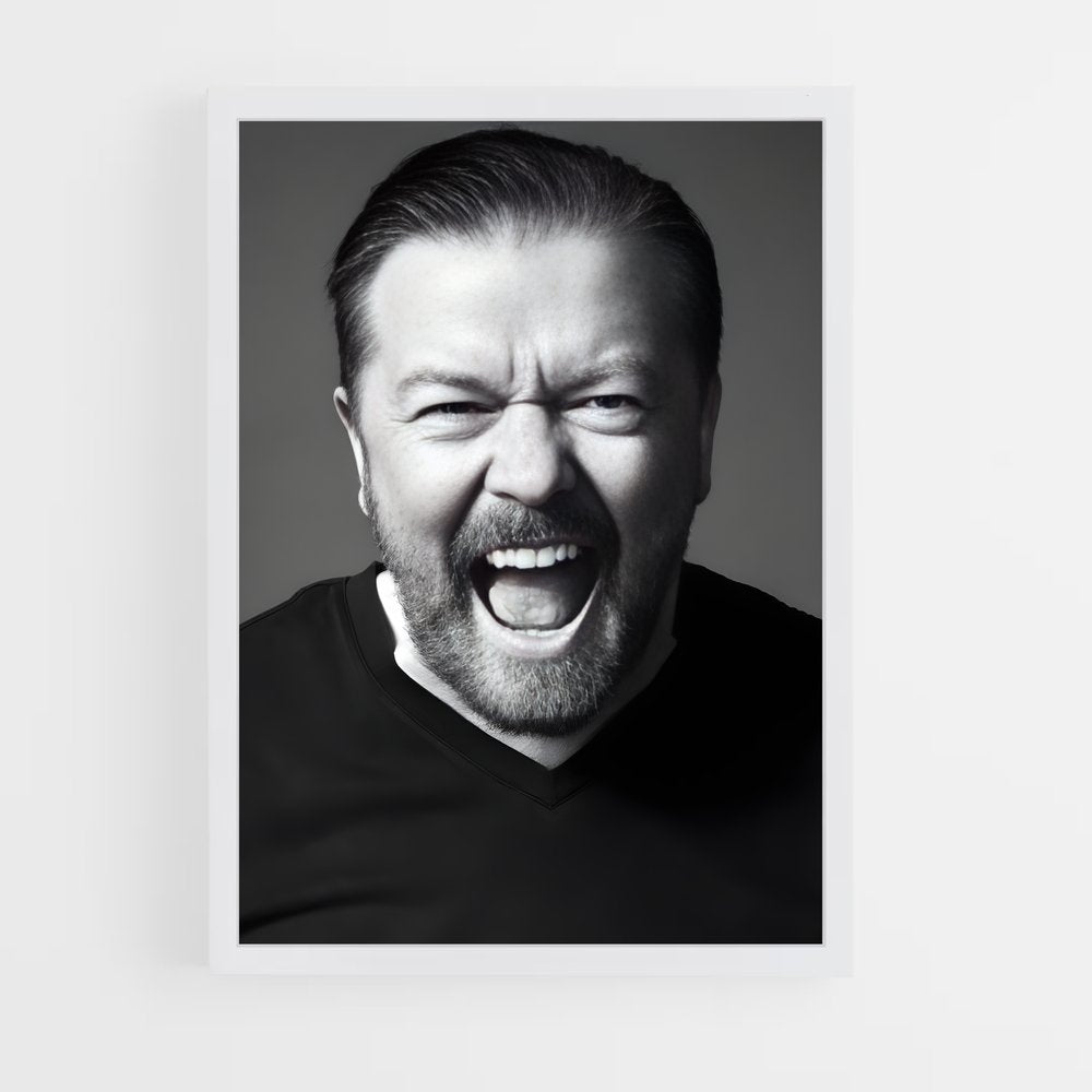 ap-ricky gervais-3 cadre Blanc