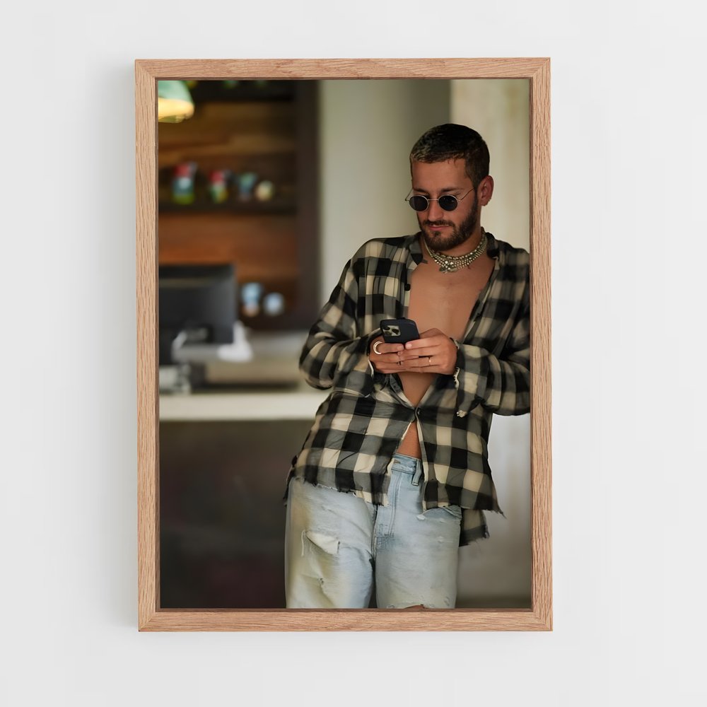 ap-ricky montaner-3 cadre Bois clair