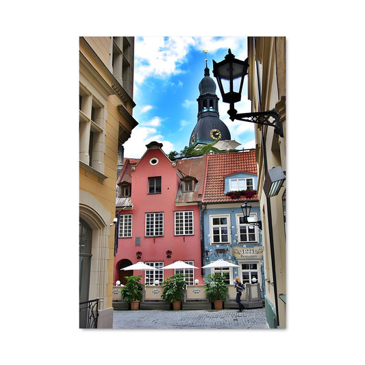 Poster Riga old town 91178