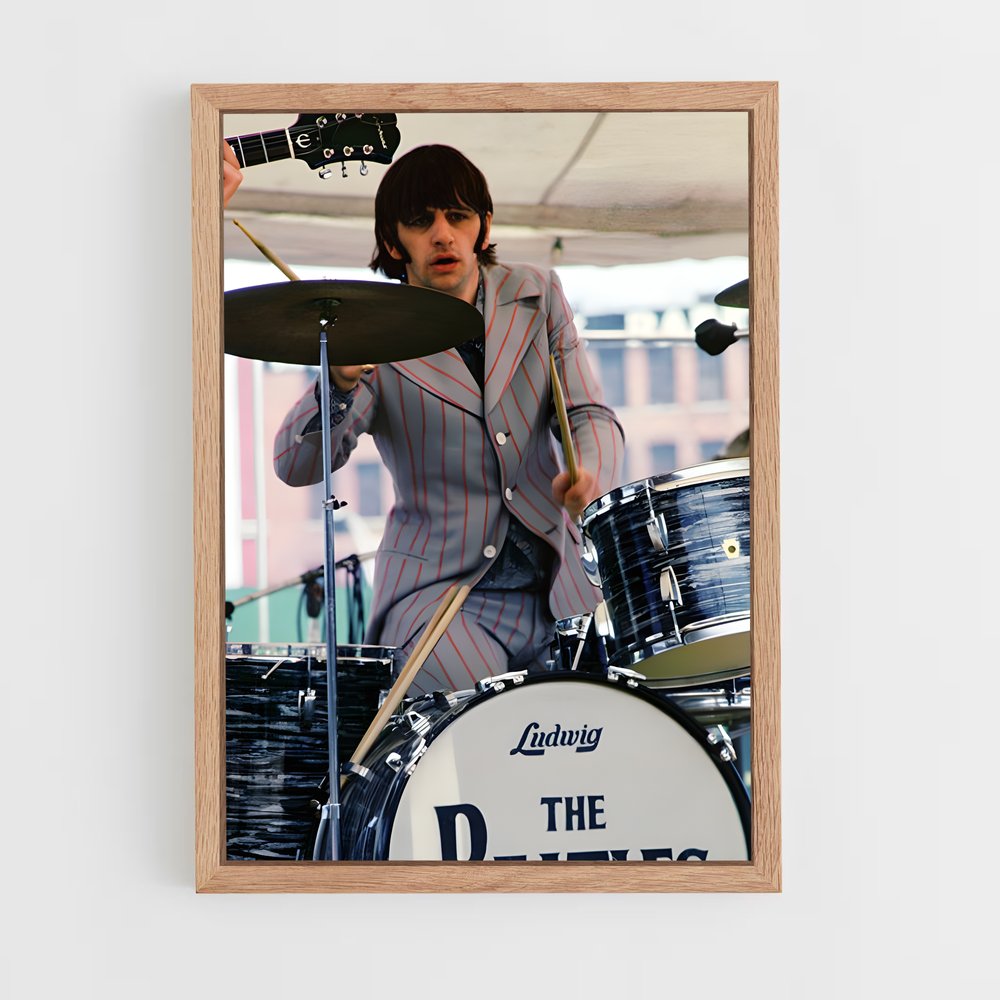 ap-ringo starr-2 cadre Bois clair
