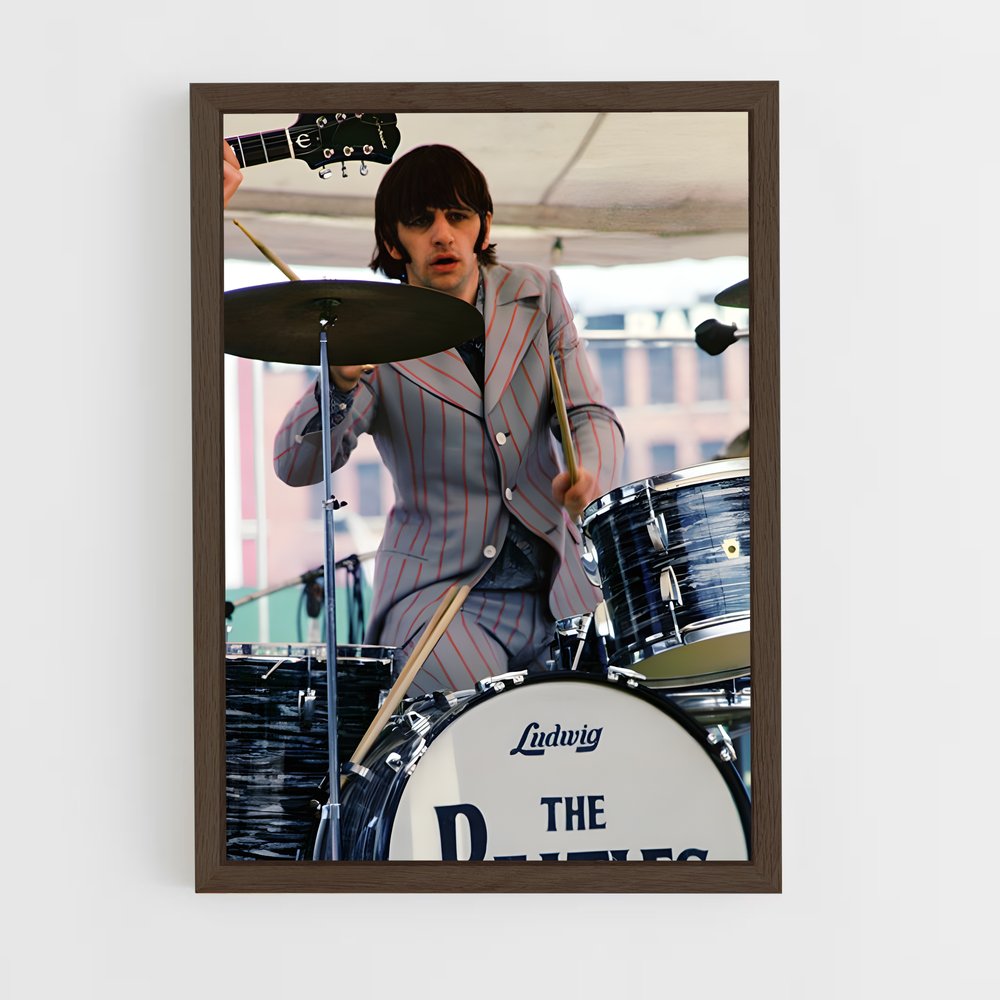 ap-ringo starr-2 cadre Bois foncé