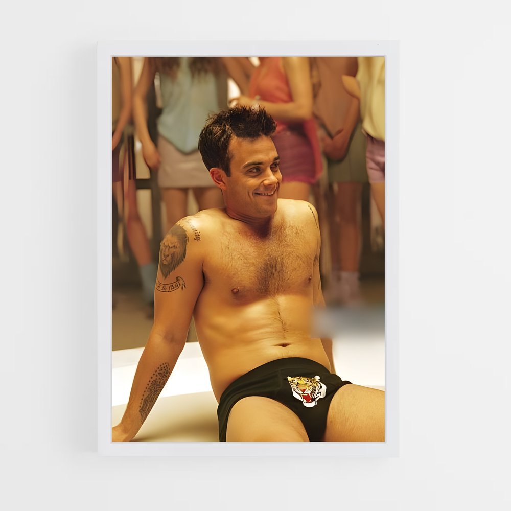 ap-robbie williams-4 cadre Blanc