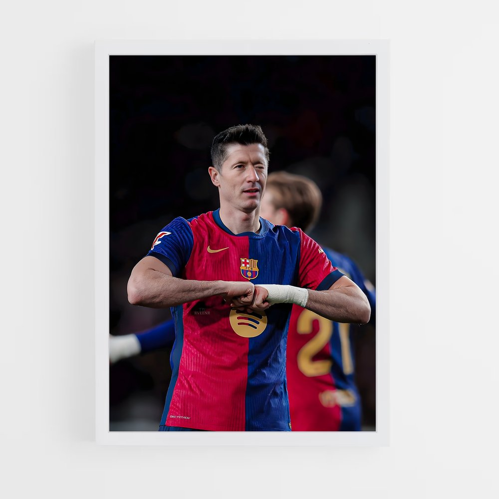 ap-robert lewandowski-11 cadre Blanc