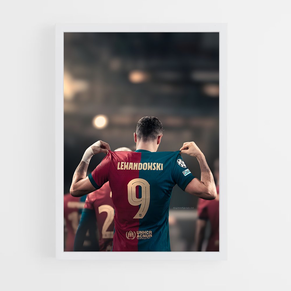 ap-robert lewandowski-5 cadre Blanc
