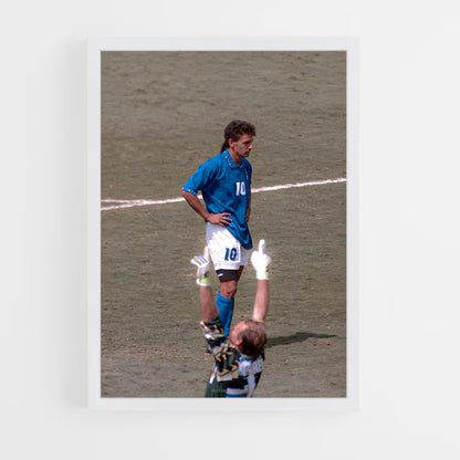 ap-roberto baggio-7 cadre Blanc