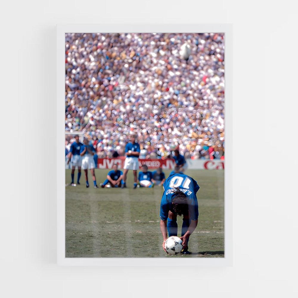 ap-roberto baggio-8 cadre Blanc