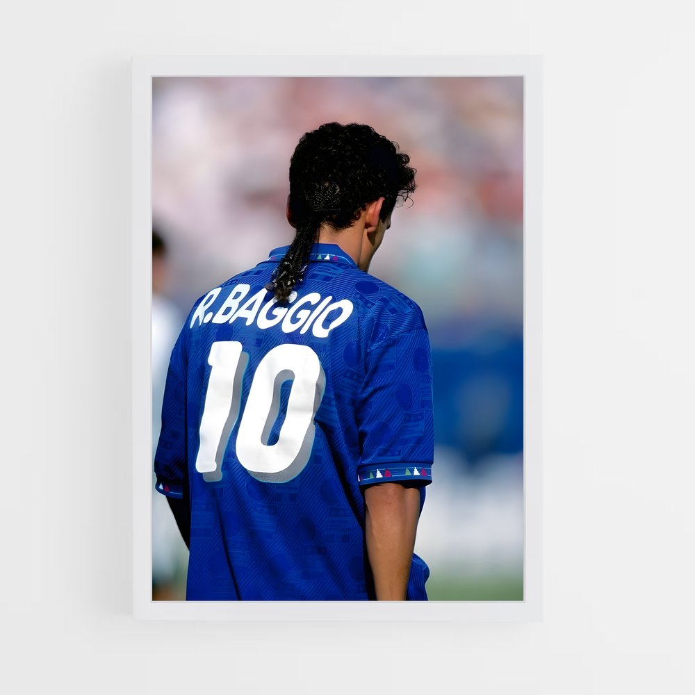 ap-roberto baggio-9 cadre Blanc