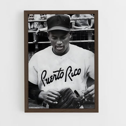 ap-roberto clemente-5 cadre Bois foncé