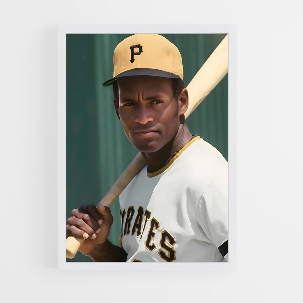 ap-roberto clemente-6 cadre Blanc