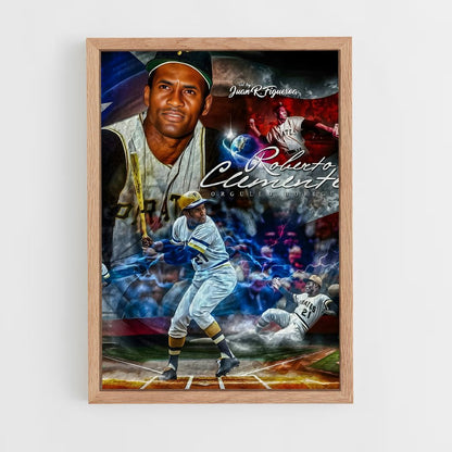 ap-roberto clemente-7 cadre Bois clair