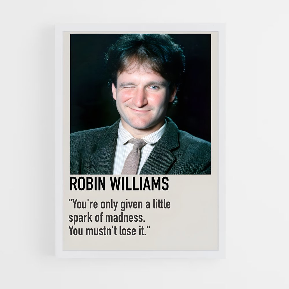 ap-robin williams-4 cadre Blanc