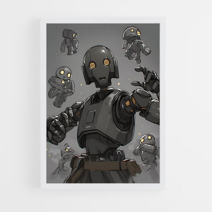 ap-robot soldier-4 cadre Blanc