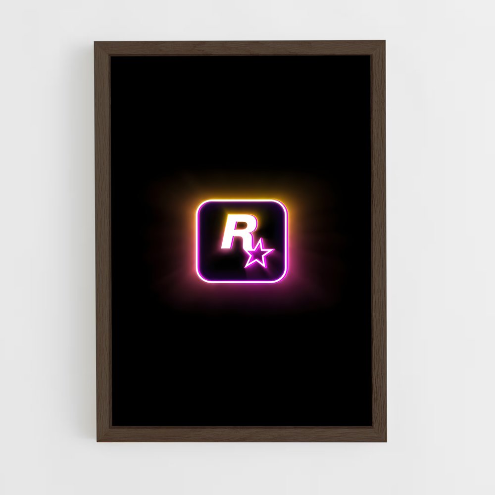 ap-rockstar games-4 cadre Bois foncé