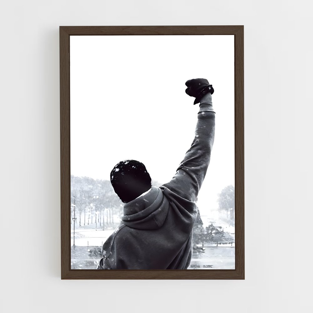 ap-rocky balboa-3 cadre Bois foncé