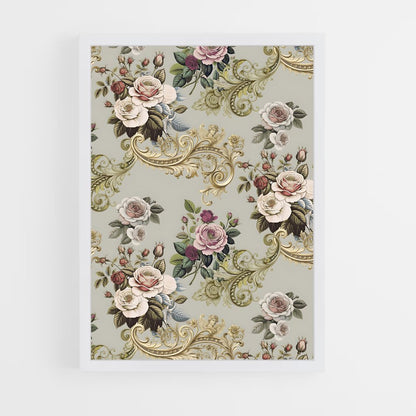 ap-rococo patterns-3 cadre Blanc