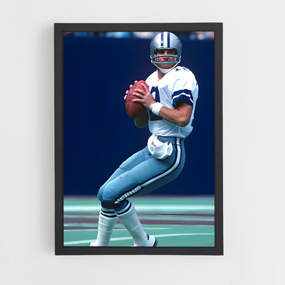 ap-roger staubach-2 cadre Noir