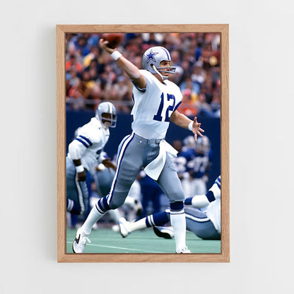 ap-roger staubach-3 cadre Bois clair