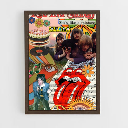 ap-rolling stones-2 cadre Bois foncé