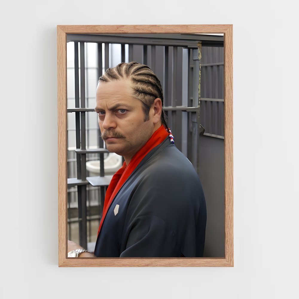 ap-ron swanson-1 cadre Bois clair