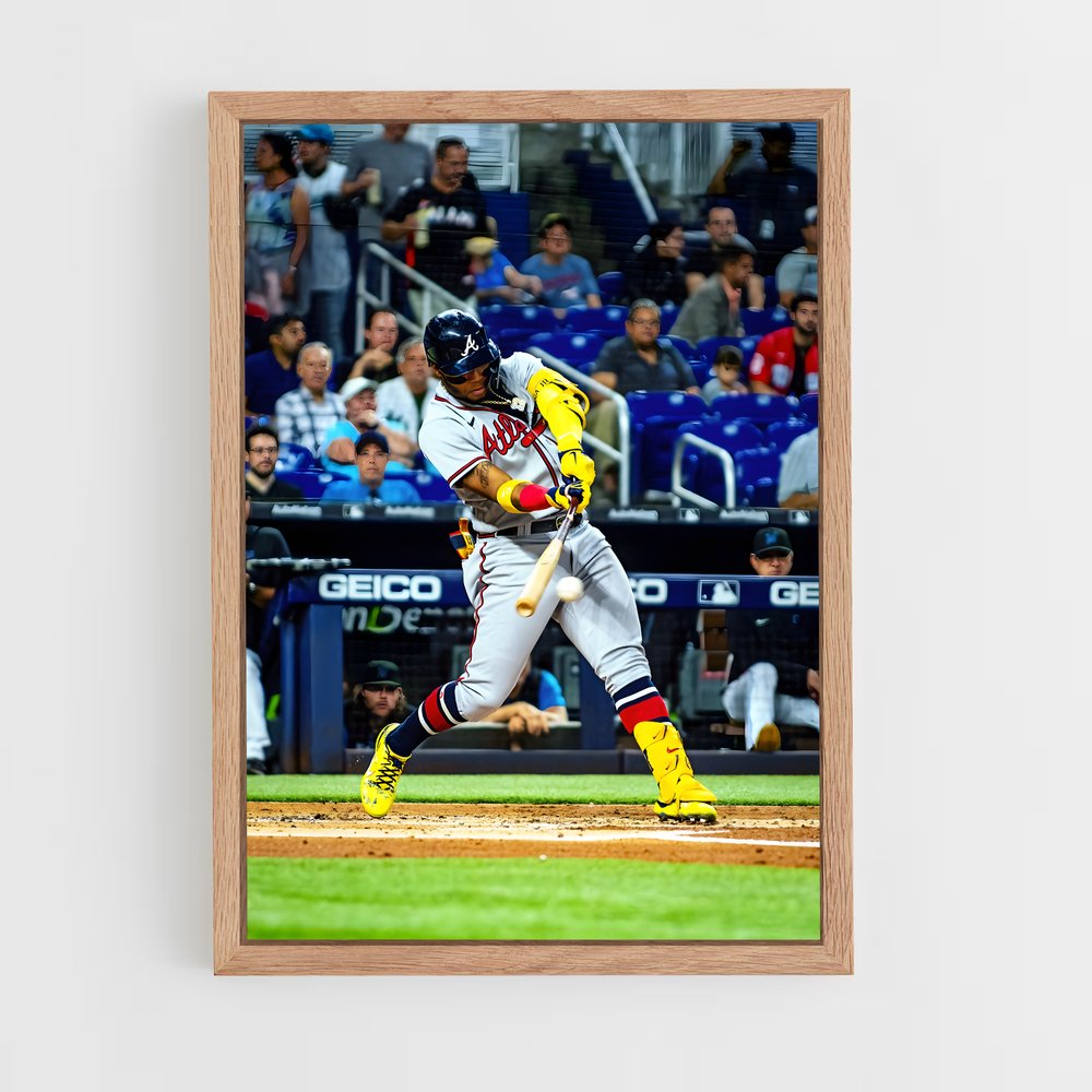 ap-ronald acuna jr-2 cadre Bois clair