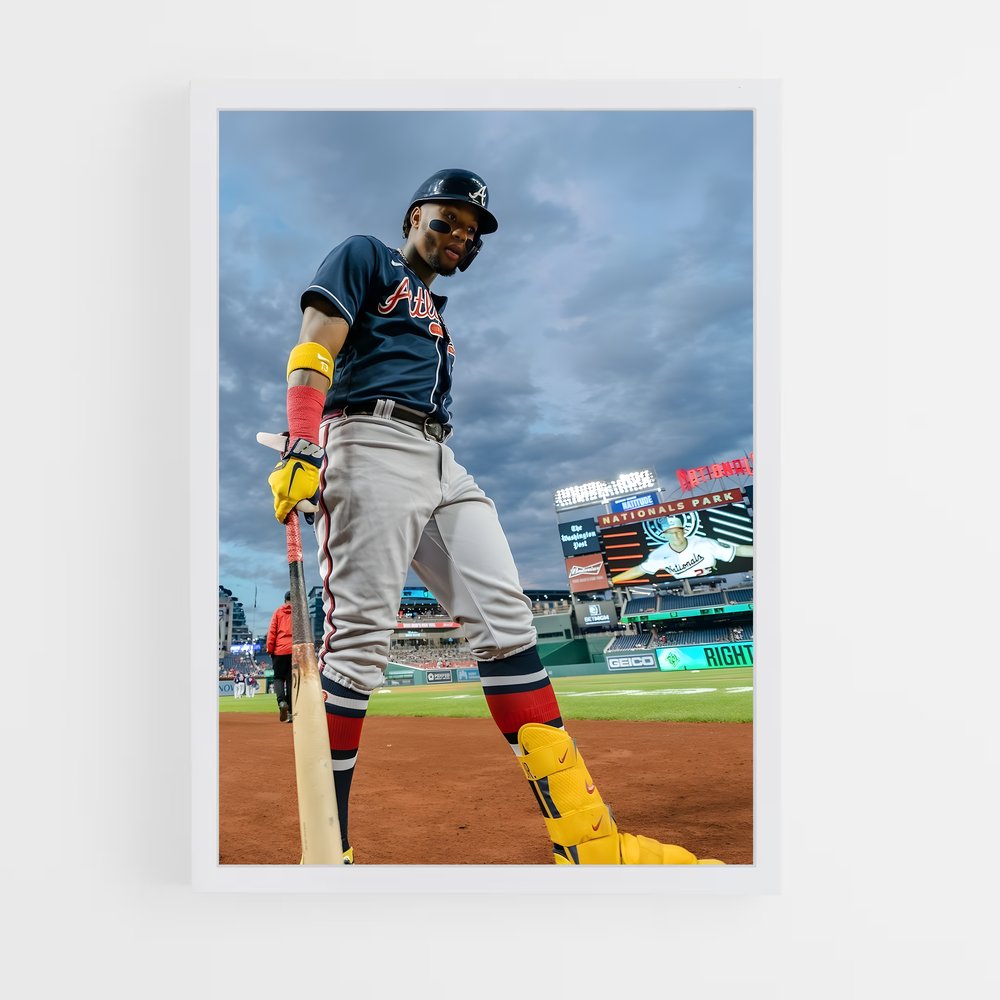 ap-ronald acuna jr-3 cadre Blanc