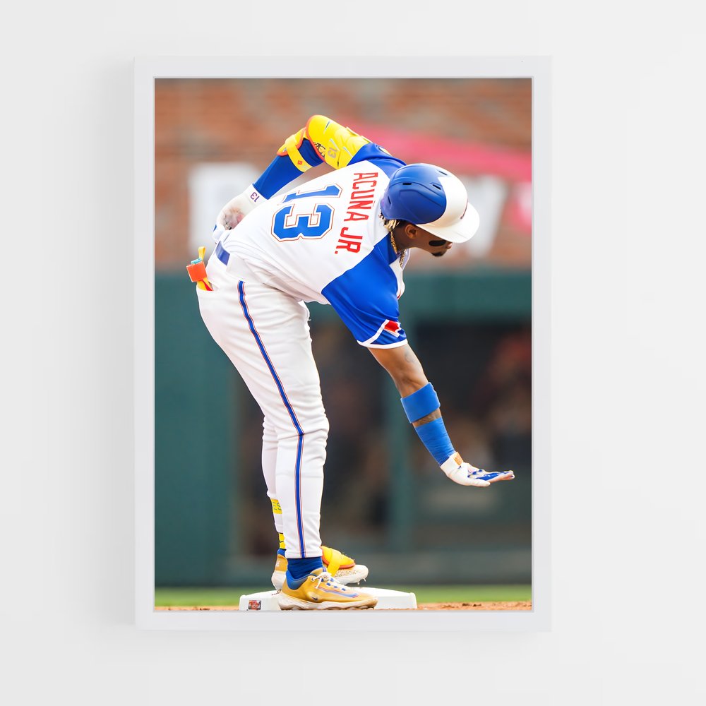 ap-ronald acuna jr-4 cadre Blanc