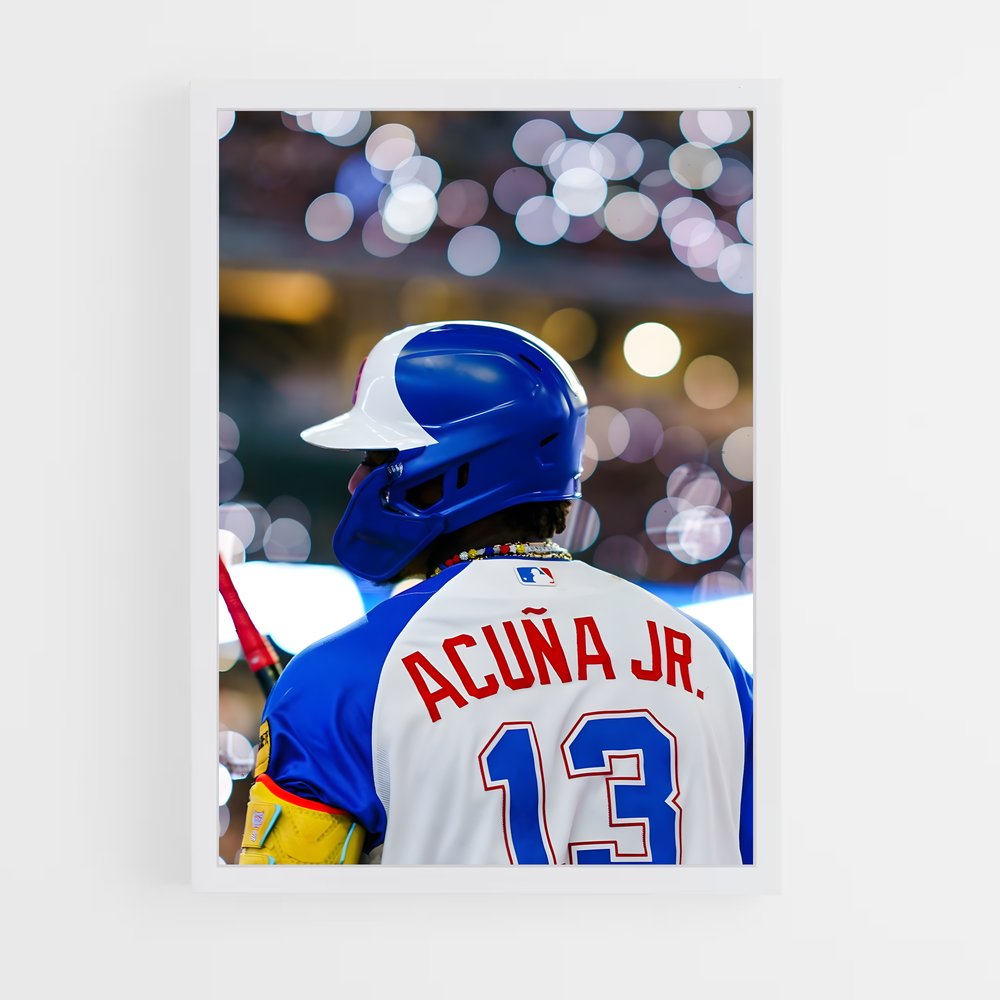 ap-ronald acuna jr-5 cadre Blanc