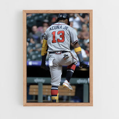 ap-ronald acuna jr-7 cadre Bois clair