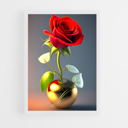 ap-rose-18 cadre Blanc