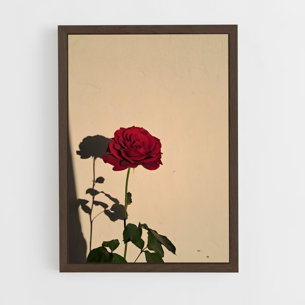 ap-rose-19 cadre Bois foncé
