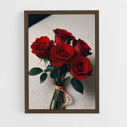 ap-rose-24 cadre Bois foncé