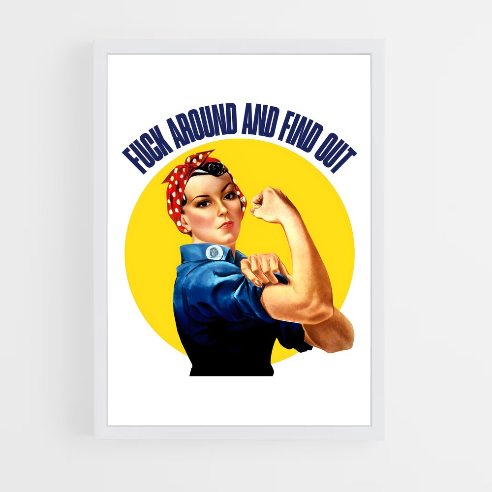 ap-rosie the riveter-1 cadre Blanc