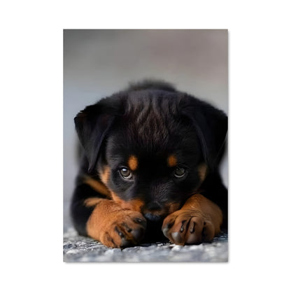 Poster Rottweiler à l'Endormie