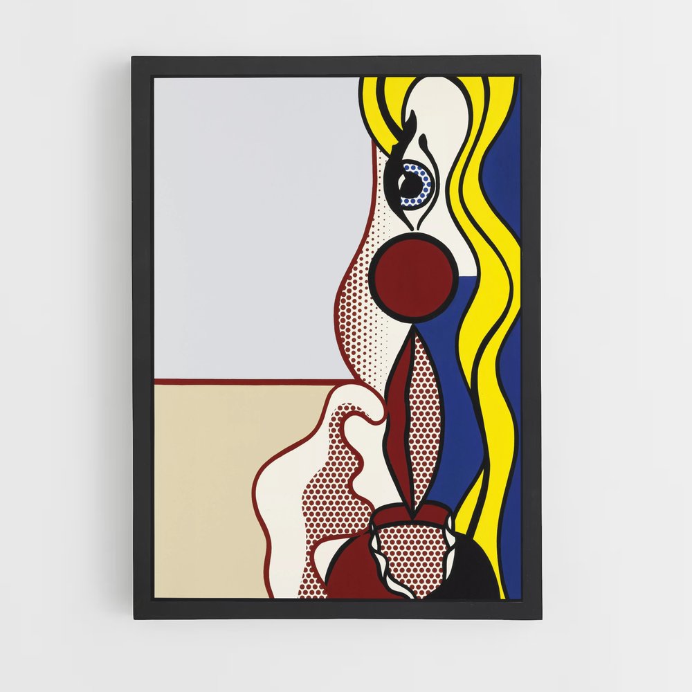 ap-roy lichtenstein-5 cadre Noir