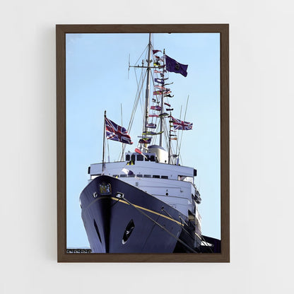 ap-royal yacht britannia-1 cadre Bois foncé