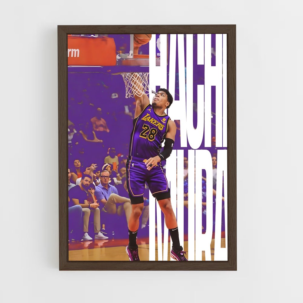 ap-rui hachimura-1 cadre Bois foncé